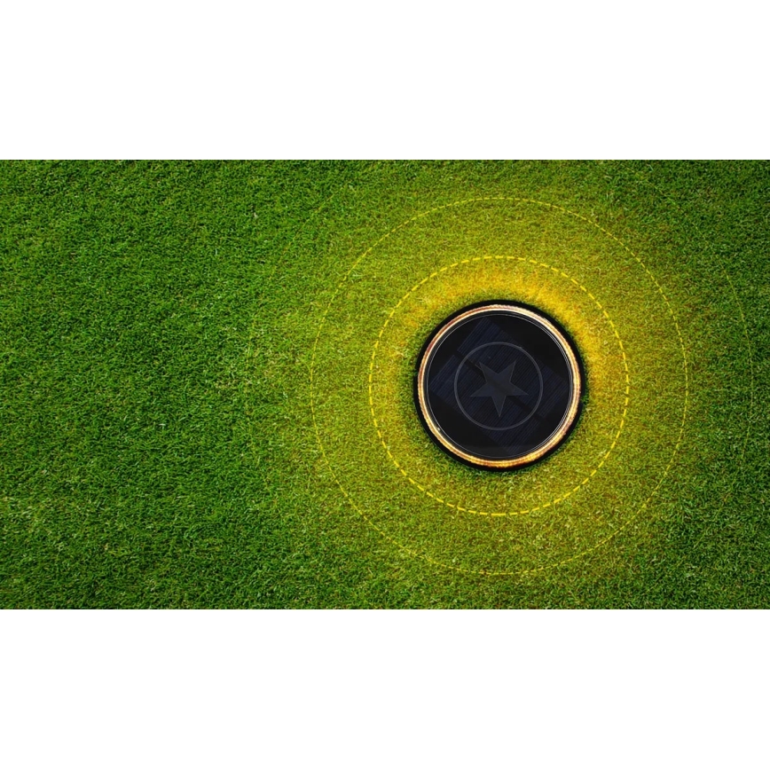 Aigostar - Lámpara solar LED LED/0,6W/5,5V 24,5 cm 500 mAh 3200K IP66 negro