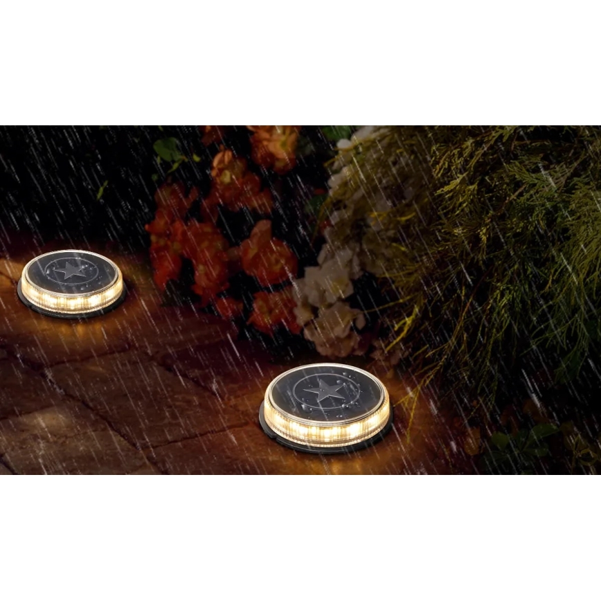 Aigostar - Lámpara solar LED LED/0,6W/5,5V 24,5 cm 500 mAh 3200K IP66 negro