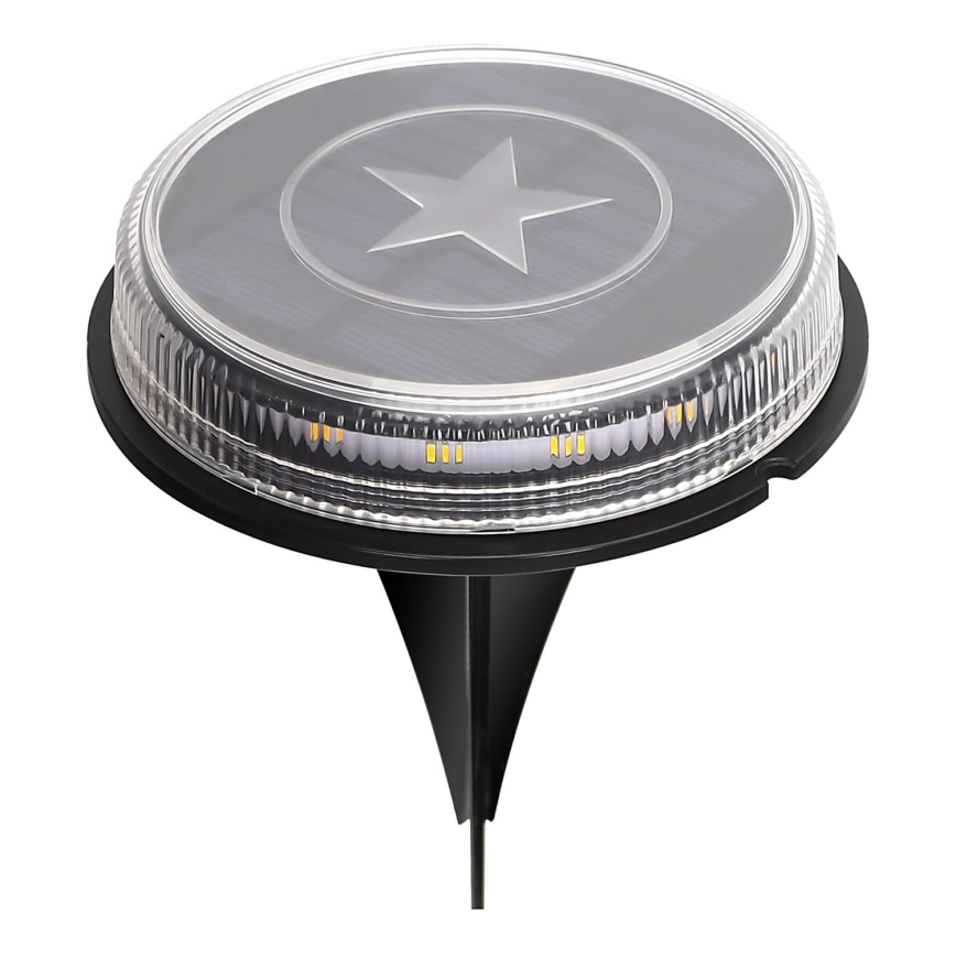 Aigostar - Lámpara solar LED LED/0,6W/5,5V 24,5 cm 500 mAh 3200K IP66 negro