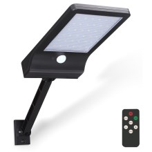 Aigostar - Lámpara solar LED regulable con sensor LED/2,3W/5,5V IP65 + mando a distancia