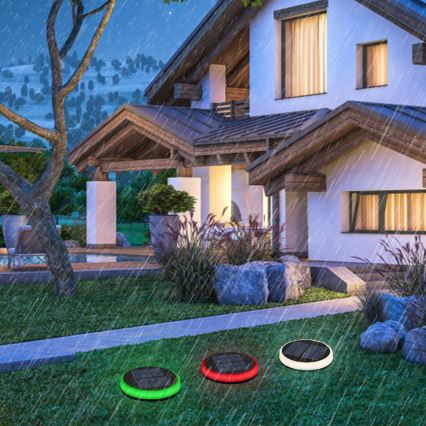 Aigostar - Lámpara solar LED RGB LED/0,6W/3,7V IP65