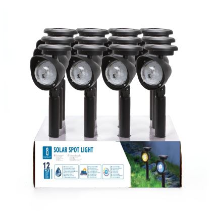 Aigostar - Lámpara solar LED RGB LED/400mAh IP44