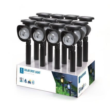 Aigostar - Lámpara solar LED RGB LED/400mAh IP44
