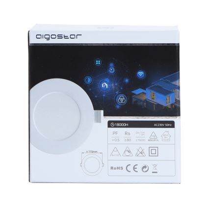 Aigostar - LED 6W/230V diámetro 11,5 cm Wi-Fi