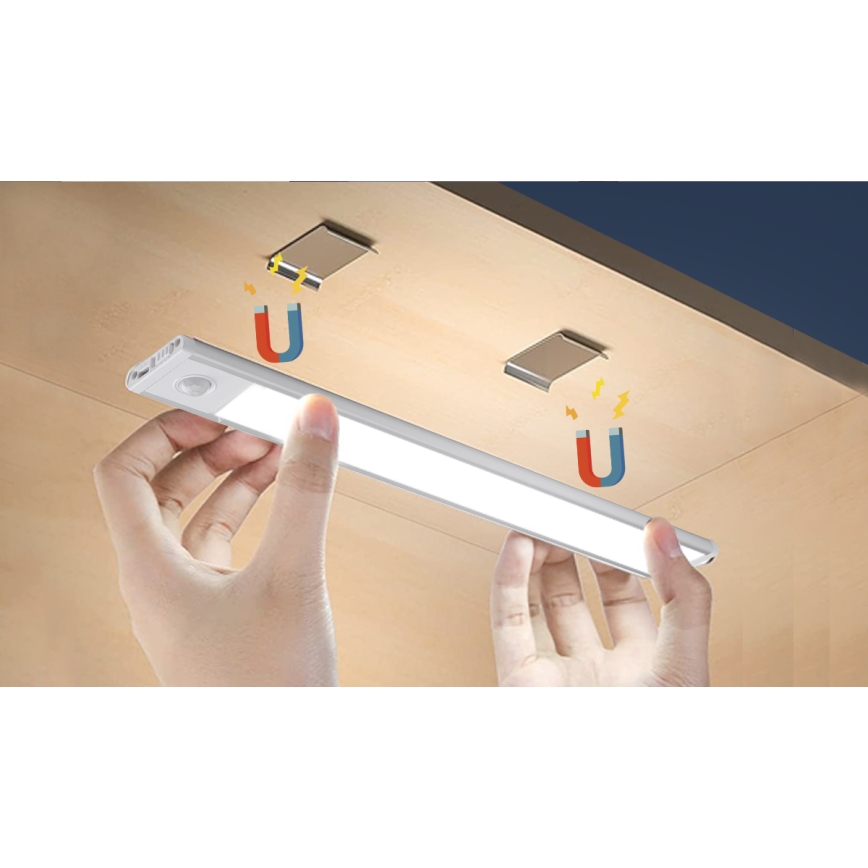 Aigostar - LED Iluminación para muebles recargable con sensor LED/1,5W/5V 6500K