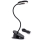 Aigostar - LED Lámpara de mesa recargable con dimmer con clip LED/3W/5V negro