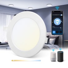 Aigostar - LED Lámpara de techo regulable 12W/230V diámetro 17 cm Wi-Fi