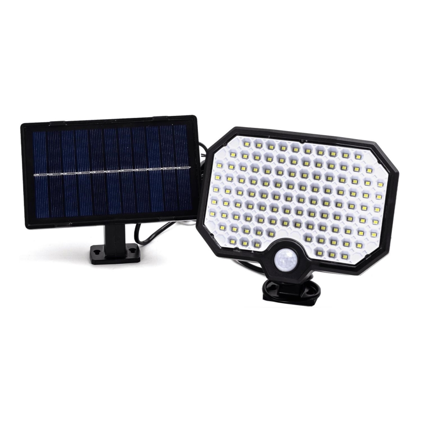 Aigostar - LED Lámpara solar con sensor de movimiento LED/2,4W/3,7V IP65