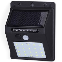 Aigostar - LED Lámpara solar de exterior con sensor LED/1,11W/5,5V IP65