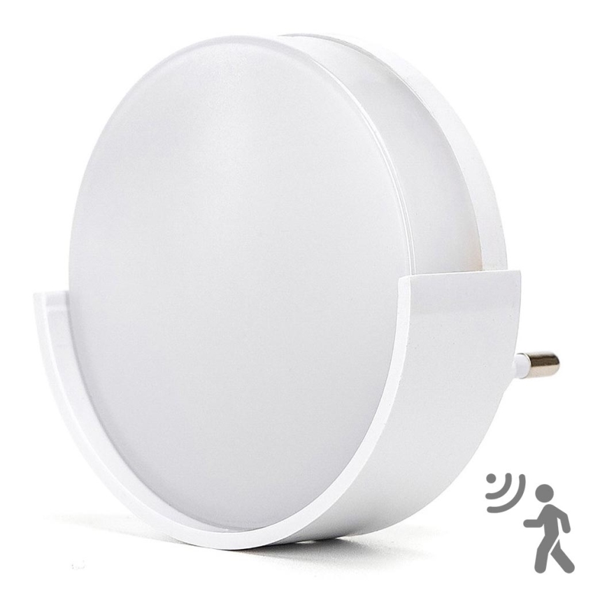 Aigostar - LED Luz nocturna con sensor crepuscular LED/1W/230V 6500K redondeado