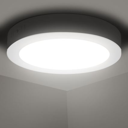 Aigostar - LED Plafón LED/12W/230V diá. 17,4 cm 4000K blanco