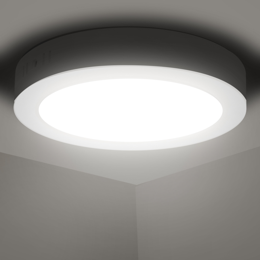 Aigostar - LED Plafón LED/12W/230V diá. 17,4 cm 4000K blanco