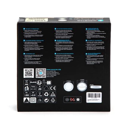 Aigostar - LED Plafón LED/12W/230V diá. 17,4 cm 4000K blanco