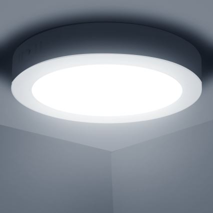 Aigostar - LED Plafón LED/12W/230V diá. 17,4 cm 6500K blanco