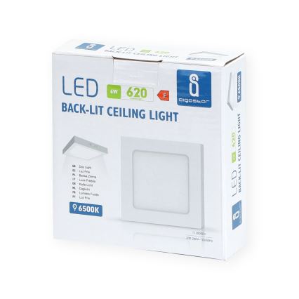 Aigostar - LED Plafón LED/6W/230V 12,2x12,2 cm 6500K blanco