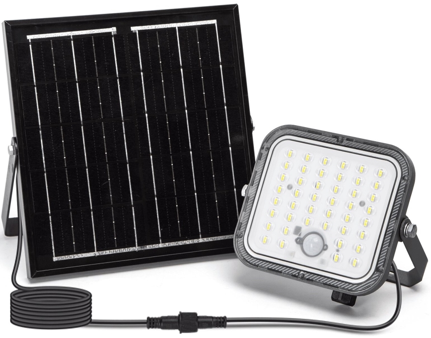 Aigostar - LED Proyector solar regulable con sensor LED/80W/3,4V IP66 + control remoto