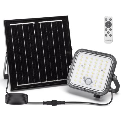 Aigostar - LED Proyector solar regulable con sensor LED/80W/3,4V IP66 + control remoto