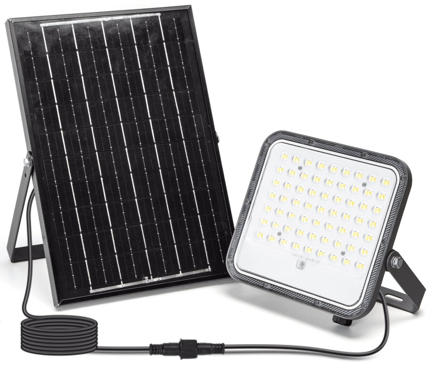 Aigostar - LED Proyector solar regulable LED/100W/3,4V IP66 + control remoto