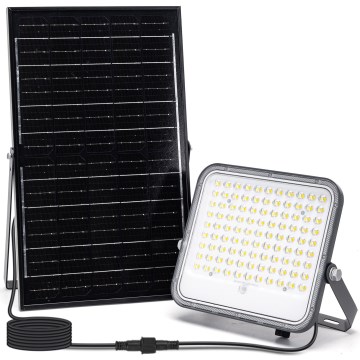 Aigostar - LED Proyector solar regulable LED/150W/3,4V IP66 + control remoto