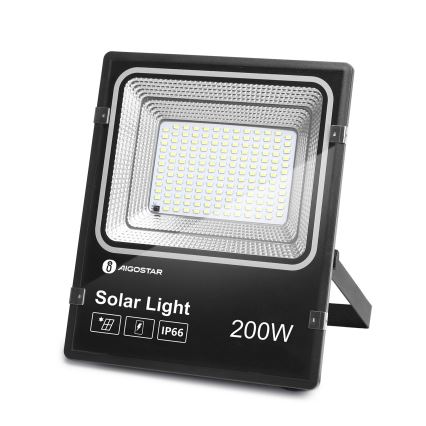 Aigostar - LED Proyector solar regulable LED/200W/3,2V IP66 + control remoto