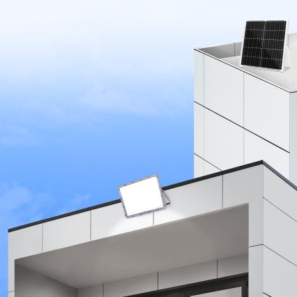 Aigostar - LED Proyector solar regulable LED/200W/3,4V IP65 + control remoto