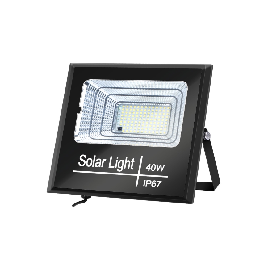 Aigostar - LED Proyector solar regulable LED/40W/3,2V IP67 2000 mAh + control remoto