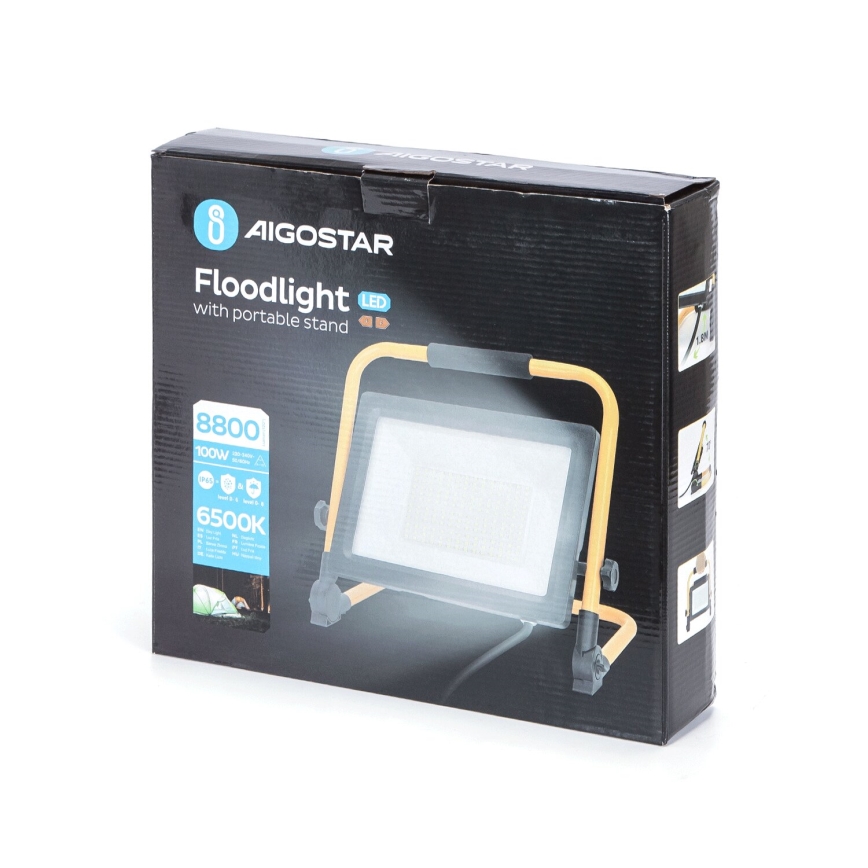 Aigostar - LED Reflector con soporte LED/100W/230V 6500K IP65