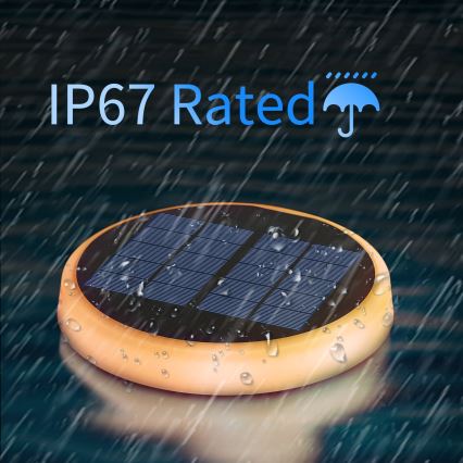 Aigostar - LED RGBIC Lámpara solar LED/0,6W/3,7V IP65 2000 mAh