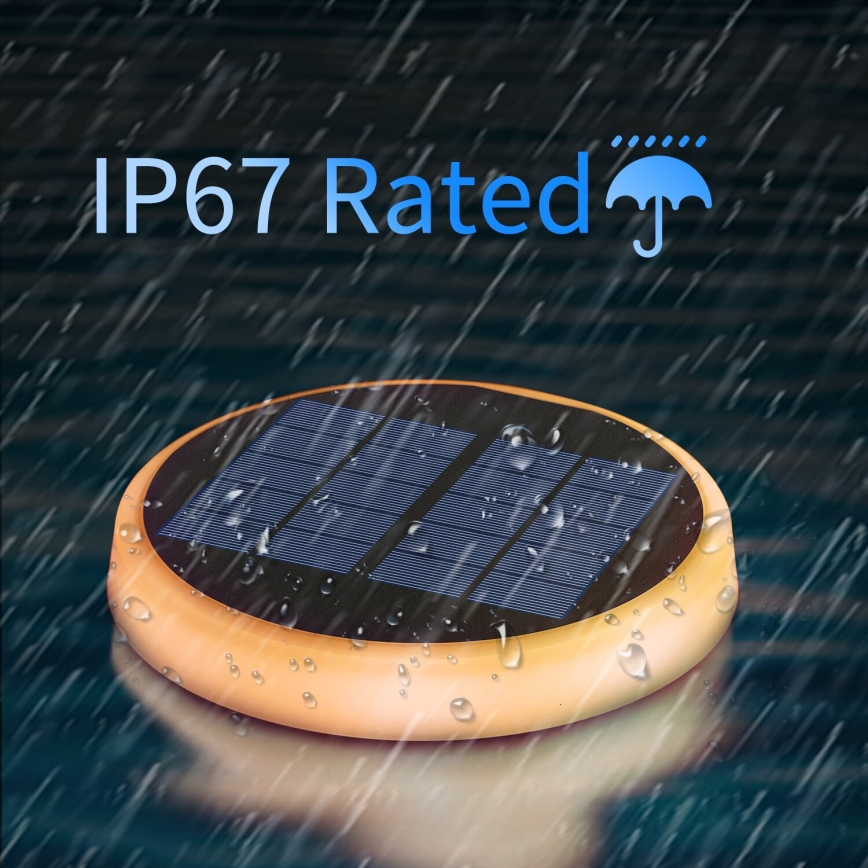Aigostar - LED RGBIC Lámpara solar LED/0,6W/3,7V IP65 2000 mAh