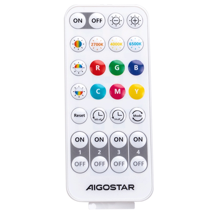 Aigostar - LED RGBW Lámpara colgante regulable MESH LED/8W/230V 2700-6500K blanco + control remoto