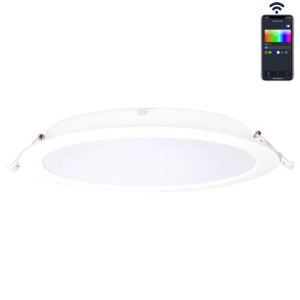 Aigostar - LED RGBW Lámpara empotrable regulable para el baño MESH Inteligente LED/18W/230V 2700-6500K IP44