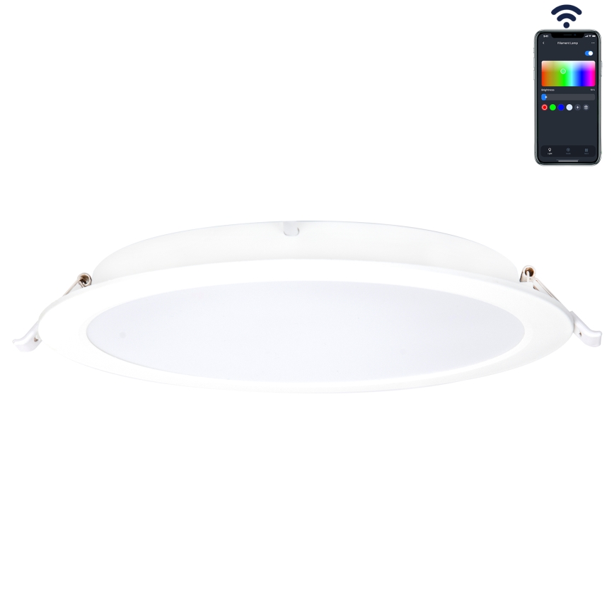 Aigostar - LED RGBW Lámpara empotrable regulable para el baño MESH Inteligente LED/18W/230V 2700-6500K IP44