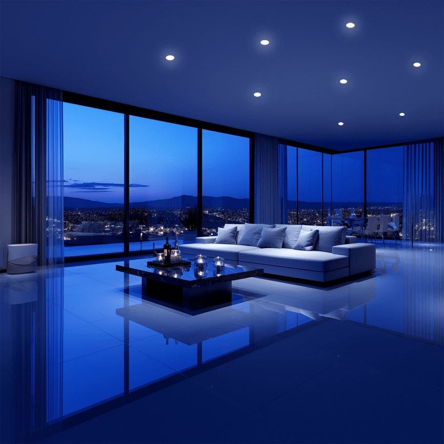 Aigostar - LED RGBW Lámpara empotrable regulable para el baño MESH Inteligente LED/6W/230V 2700-6500K IP44