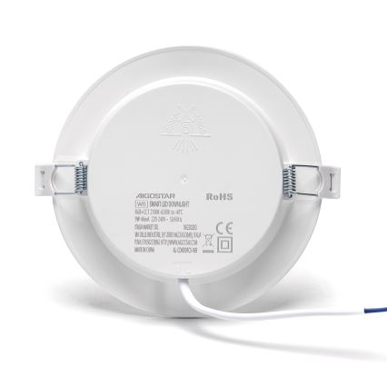 Aigostar - LED RGBW Lámpara empotrable regulable LED/9W/230V 2700-6500K diá. 14,5 cm Wi-Fi