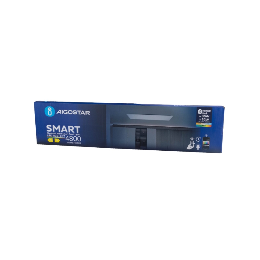 Aigostar - LED RGBW Panel empotrado regulable MESH LED/36W/230V 2700-6500K 120x30 cm