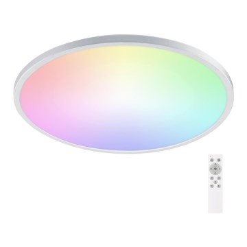 Aigostar - LED RGBW Plafón regulable para el baño LED/24W/230V 3000-6500K diá. 42 cm IP44 + control remoto
