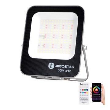 Aigostar - LED RGBW Proyector regulable MESH Inteligente LED/30W/230V 6500K IP65 + control remoto