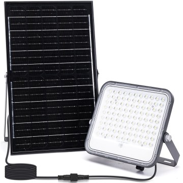 Aigostar - LED RGBW Proyector solar regulable LED/150W/3,4V IP66 + control remoto
