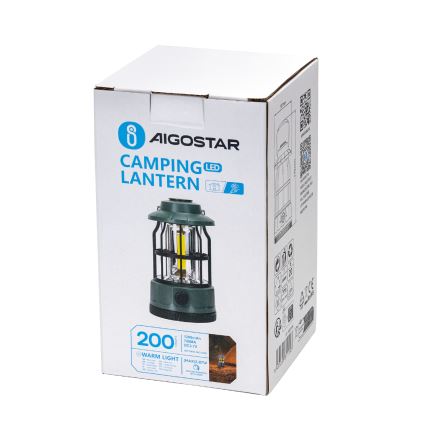 Aigostar - Linterna de camping LED recargable y regulable LED/2,87W/3,7V