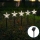 Aigostar - Luz de navidad LED solar LED/0,054W/1,2V 1m IP65 blanco frío