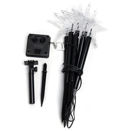 Aigostar - Luz de navidad LED solar LED/0,054W/1,2V 1m IP65 blanco frío