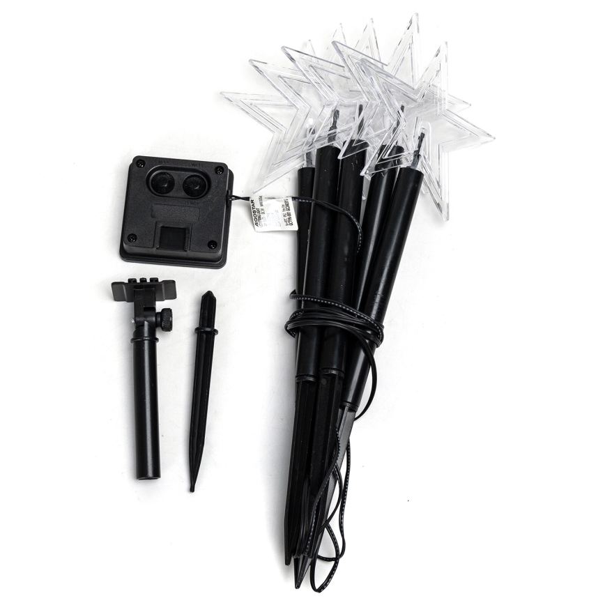 Aigostar - Luz de navidad LED solar LED/0,054W/1,2V 1m IP65 blanco frío