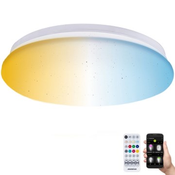 Aigostar - Luz de techo LED regulable para baño MESH Inteligente LED/18W/230V 3000-65000K IP44 + control remoto
