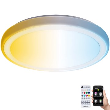 Aigostar - Luz de techo LED regulable para baño MESH Inteligente LED/24W/230V 3000-6500K IP44 + control remoto