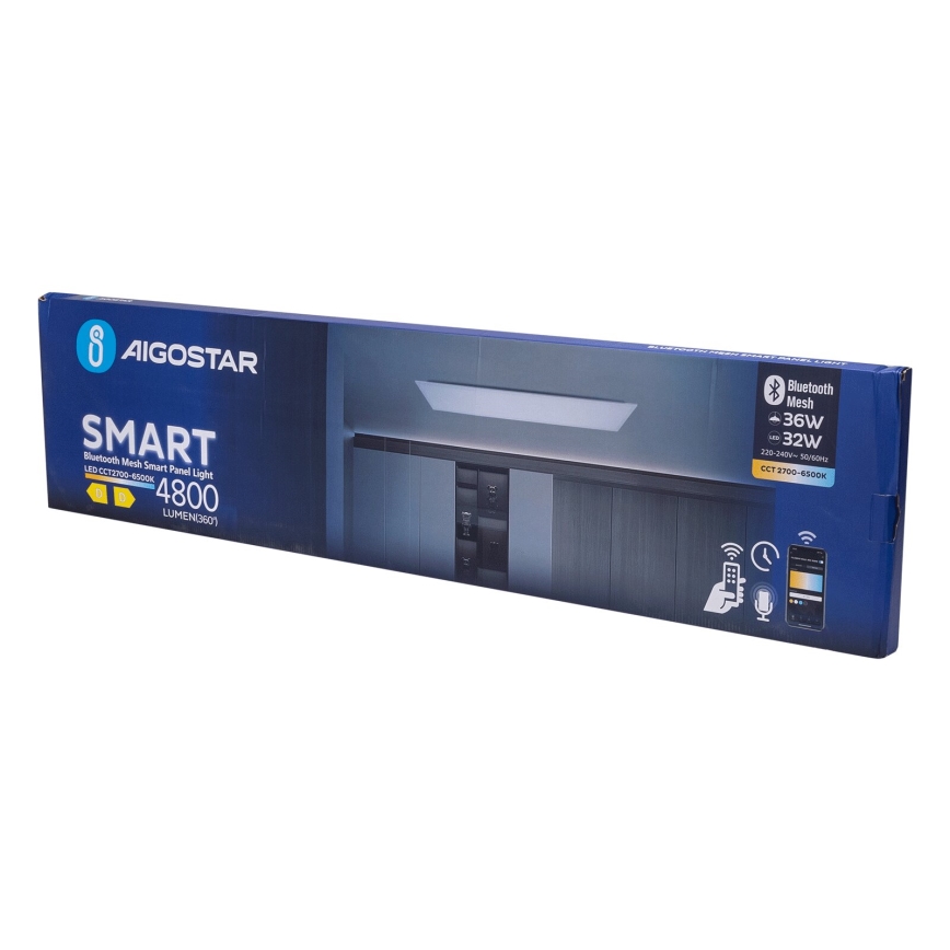Aigostar - Panel empotrable LED regulable MESH LED/36W/230V 2700-6500K 120x30 cm