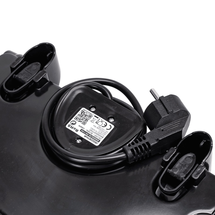 Aigostar - Parrilla de contacto 1000W/230V negro/cromo mate