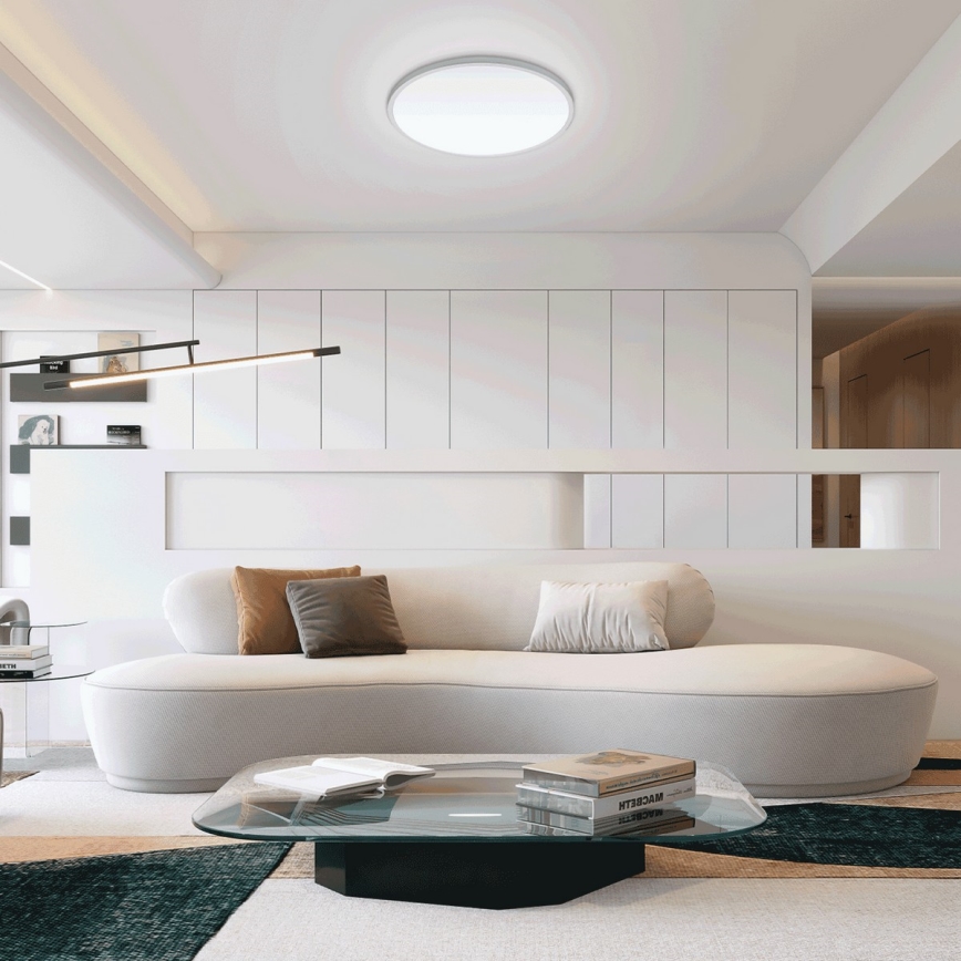 Aigostar - Plafón de baño LED regulable LED/18W/230V 3000-6000K IP54 + control remoto