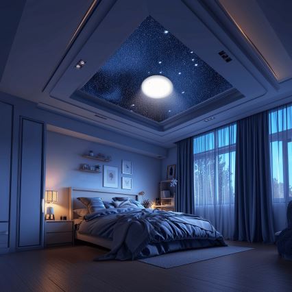 Aigostar - Luz de techo LED regulable para baño MESH Inteligente LED/18W/230V 3000-65000K IP44 + control remoto