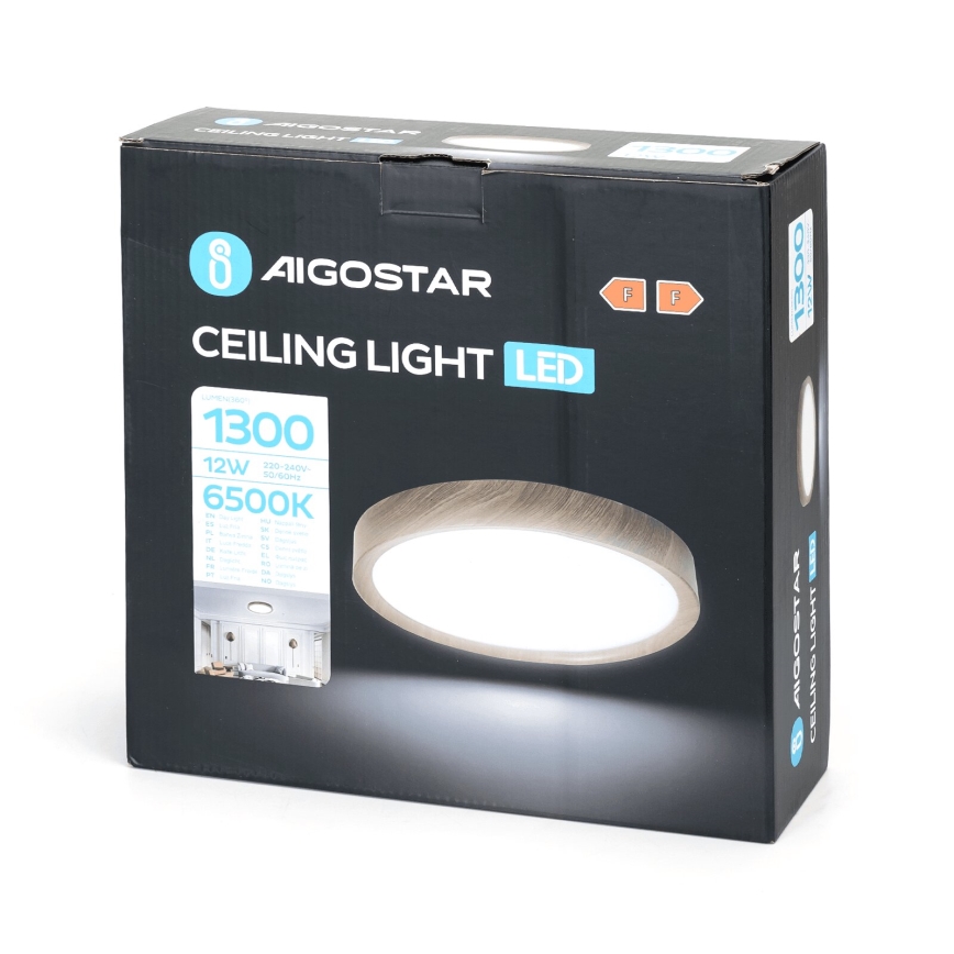 Aigostar - Plafón LED LED/12W/230V 6500K diá. 26,3 cm