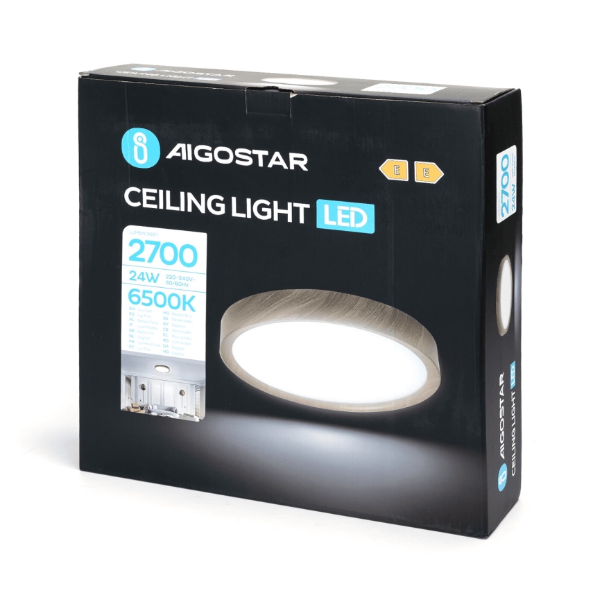 Aigostar - Plafón LED LED/24W/230V 6500K diá. 38,3 cm